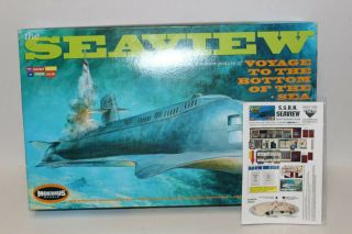 Moebius Voyage To The Bottom Of The Sea Seaview 708 Plus Tsds T - 109 Decal Set
