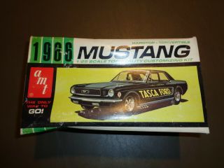 Amt 1:25 1966 66 Mustang Hardtop Convertible Car Model Kit Open Box 6156 - 150