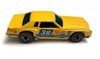 1974 Hot Wheels Redline Flying Colors Yellow Monte Carlo Stocker 38