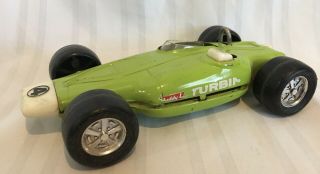 Vintage Buddy L Turbine Green Racer Race Car 4