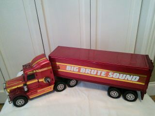 Vtg 1983 Buddy L Big Brute Sound Semi Toy Truck Lights/sound