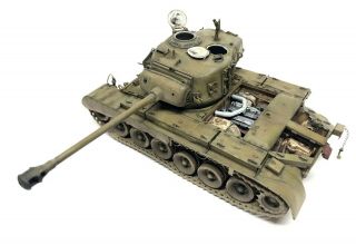 Pro Built 1/35 M - 26 Pershing Master Detailed With Engine And Photo Etch