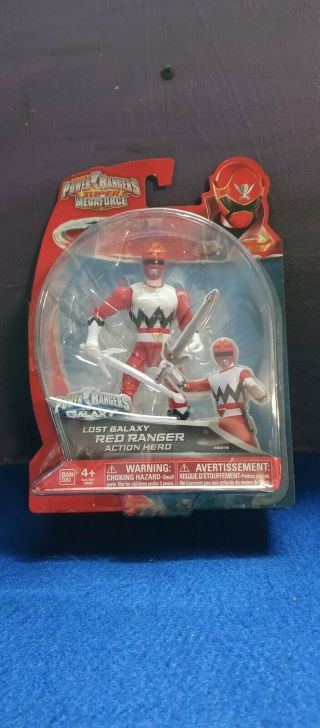 Lost Galaxy Red Ranger Mmpr Power Rangers Figure Megaforce Mosc 2014 Rare