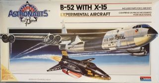 B - 52 Stratofortress With X - 15 1/72 Scale By Monogram