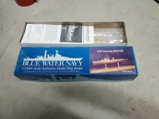 Blue Water Navy: Uss Gearing 1/350th Scale Resin Ship Bn - 35003 Wwii Ww2 Model
