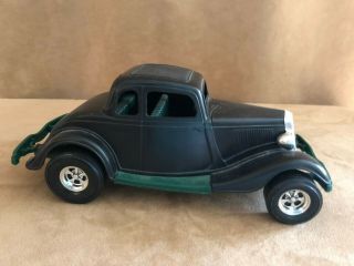 Durant Plastics 1934 Ford Victoria Tootsie Toy Large Car Forest Green 11 X 5 "