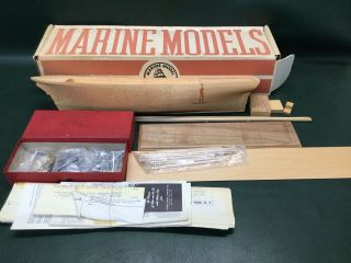 Vtg Marine Model Company Wood & Metal Ship Model Clipper No.  1079 Sea Witch Nos
