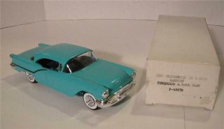 Dealer Promo Model Car - 1957 Oldsmobile 98 - Turquoise & Blue X - El Reissue Ob