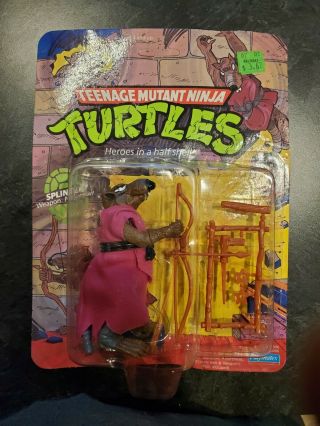 Playmates Toys Teenage Mutant Ninja Turtles Splinter Action Figure Moc Unpunched