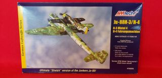 Junker Ju - 88 H - 3/h - 4 Model Kit 1/72 Scale By Amtech