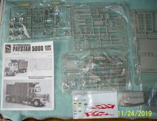 Amt / Ertl International Paystar 5000 Dump Truck Kit.  No Box.