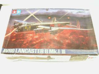 1/48 Tamiya Avro Lancaster Bi/biii Raf Bomber Plastic Scale Model Kit Complete