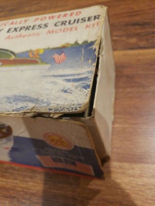 CHRIS CRAFT LUXURY EXPRESS CRUISER MARX TOY 1950 ' S PLASTIC SPEED BOAT MODEL KIT 2