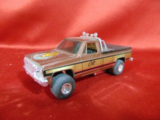 Vintage Ertl Fall Guy Colt Gmc Pick - Up Truck Pull - Back Rubber Tires Well