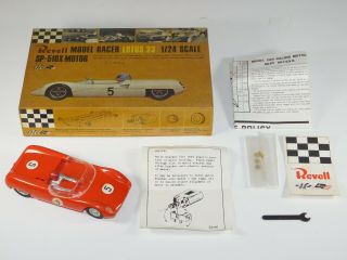 Vtg 1960s Revell R3153:600 Lotus 23 Racer 1/24 Scale Model Race Slot Car Kit Box