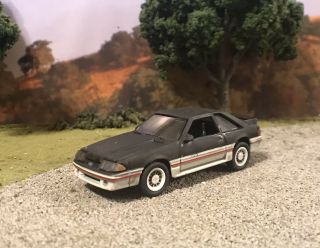 1988 Ford Mustang Rusty Weathered Custom 1/64 Diecast Car Barn Find Fox Body M2