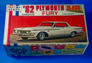1962 Plymouth Fury Hardtop Usa Oldies Jo - Han Car Model Kit 1/25th Scale