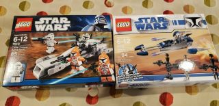 Lego Star Wars Battle Packs 7913 - Clone Trooper Pack & 8015 Assassin Droid Pack