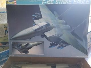 Revell 1/32 Scale Mcdonnell Douglas F - 15e Strike Eagle Jet,  Open Box,  Unstarted