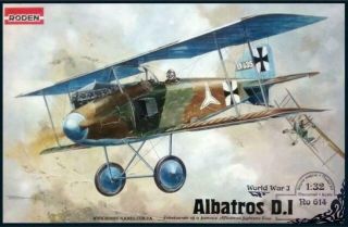 Roden 1/32 Albatros D.  1 Forerunner Of Albatros Fighters Plastic Model Kit Ro 614