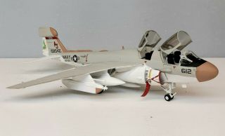 1:72 Scale Built Plastic Model Jet Airplane Us Navy Ea - 6b Prowler Carrier