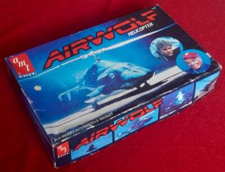 Amt Ertl 1/48 Airwolf Helicopter Kit - Cat.  6680 - 1984 Issue - Parts
