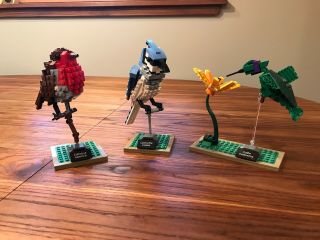 Lego Ideas Birds (21301) 580 Piece Set – Hummingbird,  Robin,  Blue Bird