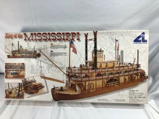 Latina 1/80 Mississippi Paddle Wheel Steam Boat Kit - 20505 Started Opened As - Is