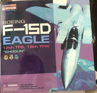 Dragon Wings 1/72 Usaf F - 15d Eagle,  12th Tfs,  18th Tfw Shogun 50043 Diecast