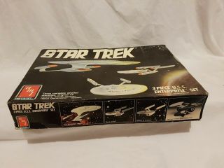 Star Trek U.  S.  S.  Enterprise 1:2500 Scale 3 Piece Model Kit AMT/ERTL 1988 Aus 3