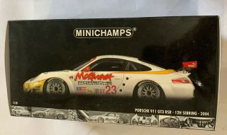 1:18 Minichamps Porsche 911 Gt3 Rsr Sebring 2004 23 Box And Foam Only