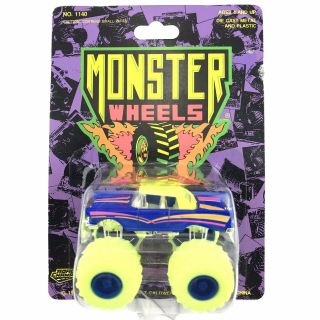 Road Champs Monster Wheels 1990 Monster Truck Diecast Metal & Plastic 1/64 Scale