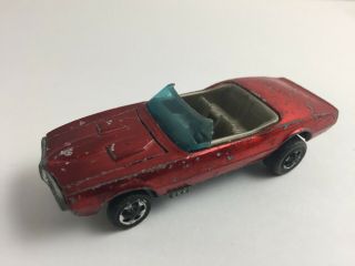 1968 Hot Wheels Custom Firebird Redline Red Hk