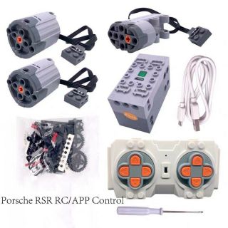 Moc Porsched Rsr Modification App/remote Control Motor For Lego 42096 20097
