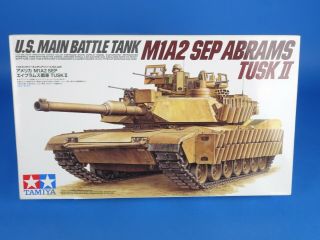 Tamiya 1/35 Kit Us Main Battle Tank M1a2 Sep Abrams Tusk Ii