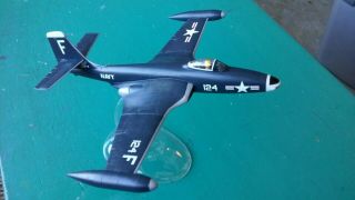 Built 1/48 Testors F2h - 2 Banshee Us Navy Korean War Jet Fighter