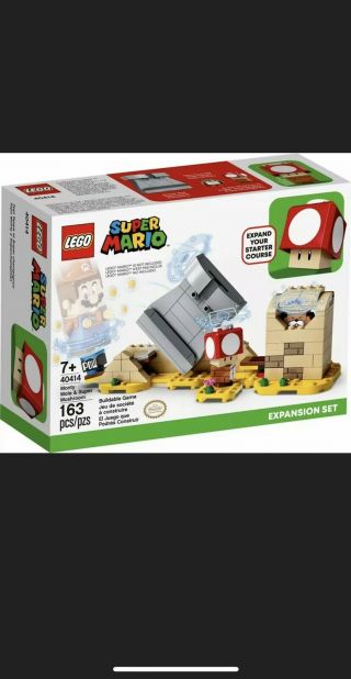 Lego 40414,  30385: Monty Mole,  Mushroom Poly Bag Mario Nintendo