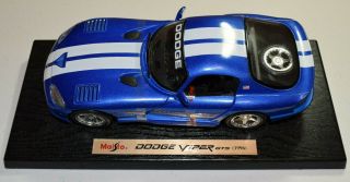1996 - Maisto - Dodge Viper Gts Coupe 80th Indy 500 Pace Car 1:18 Scale Die Cast