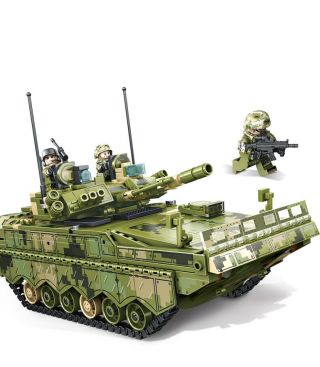 910pcs Military Army Infantry Fighting Vehicle Model Building Blocks Figure Toy