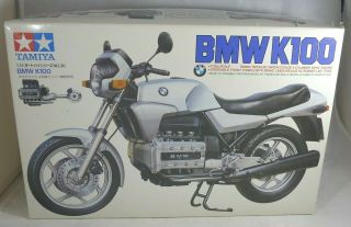Tamiya Bmw K100 Motorcycle Plastic Model Complete In Open Box