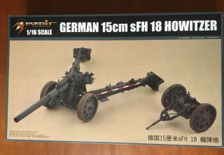 German 15cm Sfh 18 Howitzer - Merit 1/16 Scale Unassembled Kit 61601