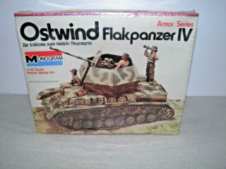 Monogram Ostwind Flakpanzer Iv German Tank 1/32 Scale Model Kit 7582
