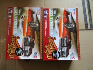 Two (2) Open Mpc Dukes Of Hazzard General Lee 69 Charger Snap 1/25 (parts Only)