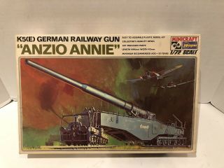 Hasegawa Minicraft K5 (e) German Railway Gun Anzio Annie Kit 1:72 Scale -