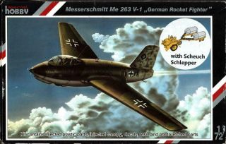 Special Hobby 1:72 Me - 263 V - 1 Rocket Fighter Scheuch Schlepper Kit Sh72261u