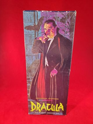 Vintage 1962 Aurora Dracula Box Only For Model Kit