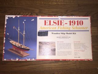 Model Shipways American Fishing Schooner " Elsie " - 1910 Wooden Ship Model Kit