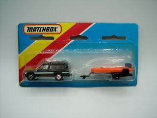 Matchbox” Superfast Tp - 110 Black Matra Rancho With Inflatable Raft Moc