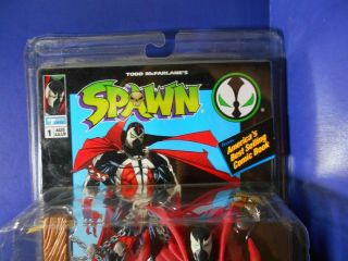SPAWN Series 1 1994 Todd Toys (McFarlane ' s) MIB w/comic book Poseable Action Fig 2