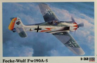 Hasegawa 1:32 Focke - Wulf Fw - 190 A - 5 Luftwaffe Fighter Plastic Kit St23 08073u